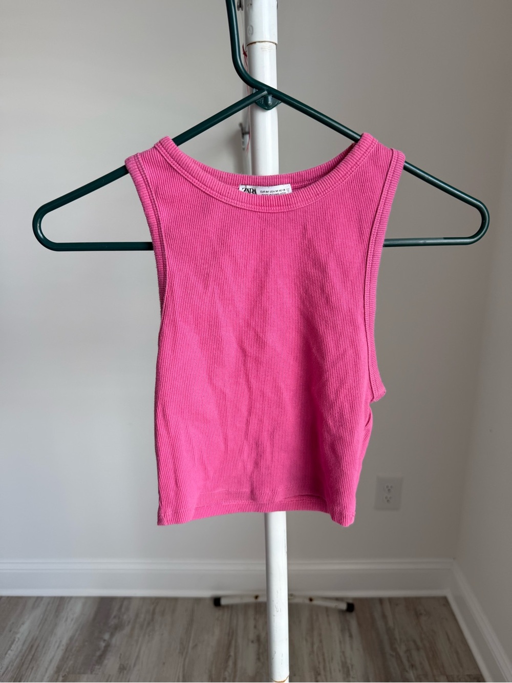 Zara Pink Ribbed Tank Top - Women